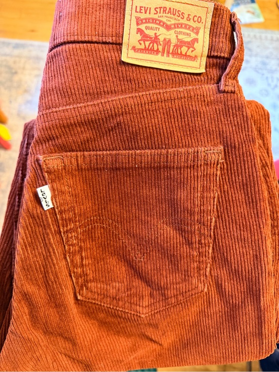 Levi's Pants - Levi's Rust Orange Corduroy High-Waist Mom Jeans